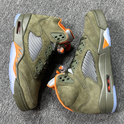 AJ 5 Retro Olive