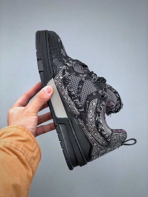 Skate Black Swarovski Monogran