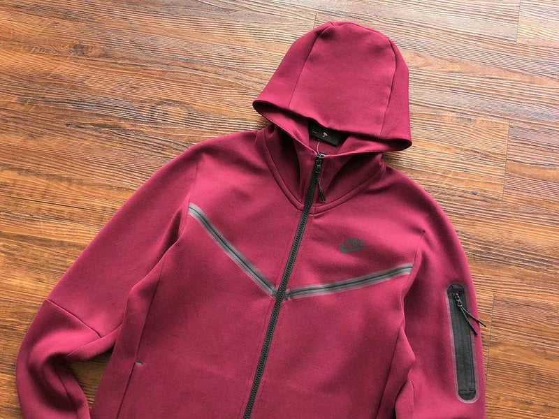 Conjunto Tech Fleece Bordô