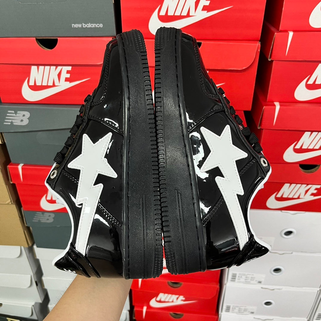 Bape STA Low #2 Black Patent