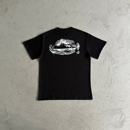 island stencil tee -black
