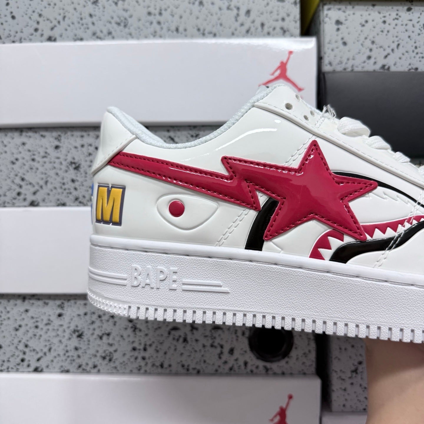 Bape STA Low Shark White