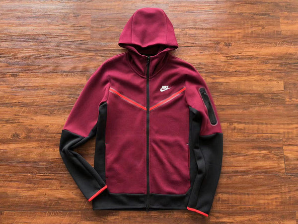 Conjunto Tech Fleece Bordô e Preto