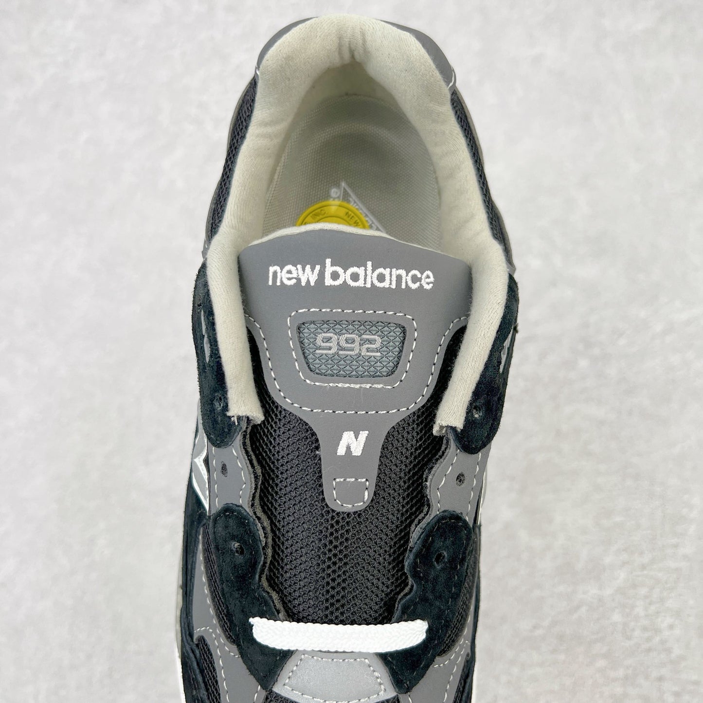 992 Black Grey Suede