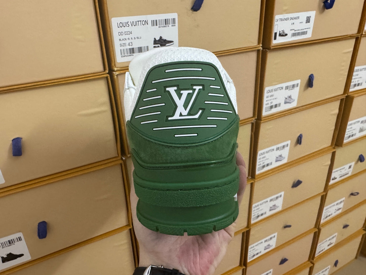 Trainer Green and White