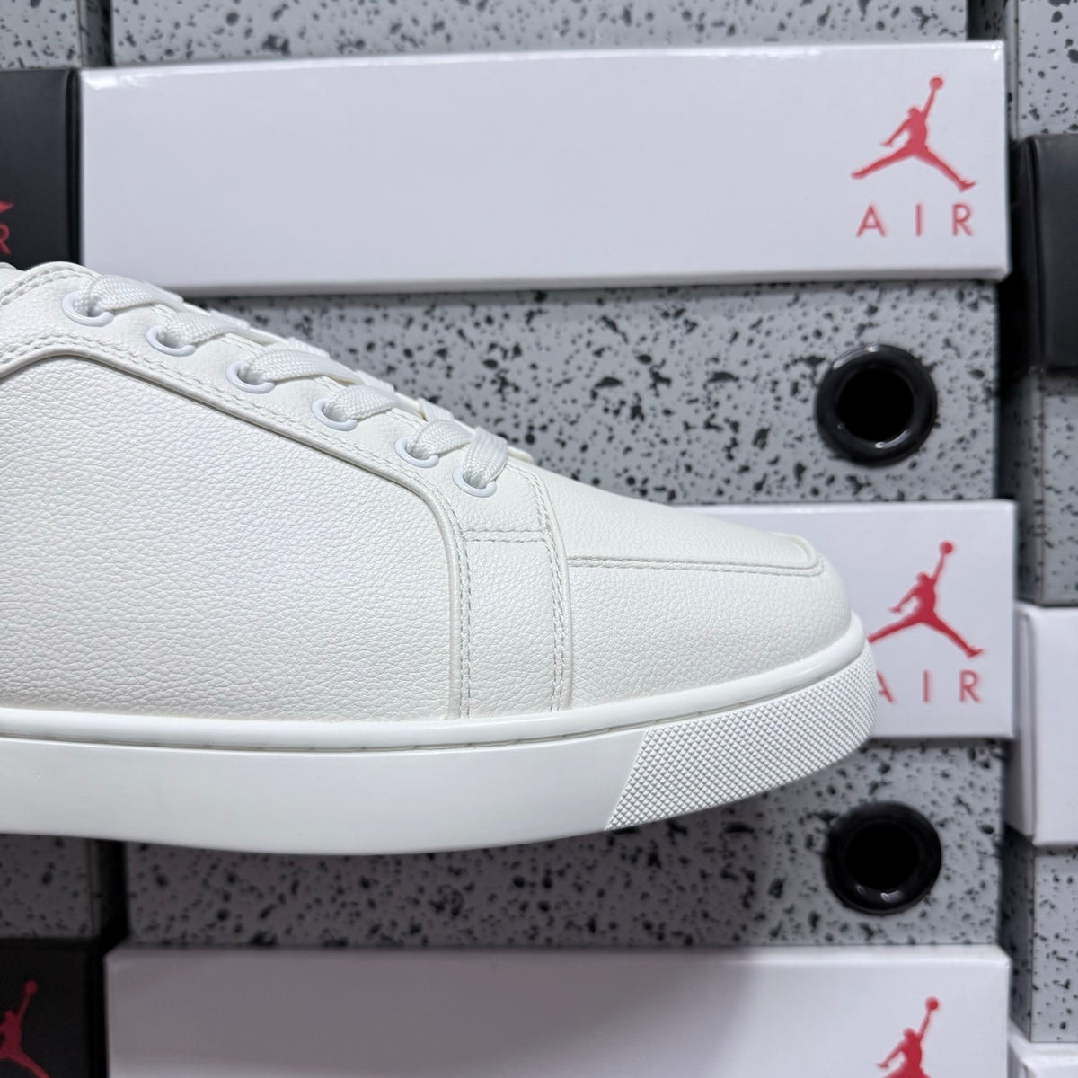 Christian Louboutin Louis Junior Strass White