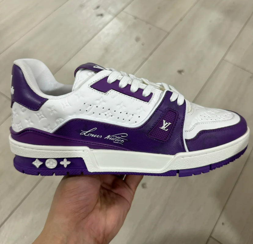 Louis Vuitton Trainer White and Purple