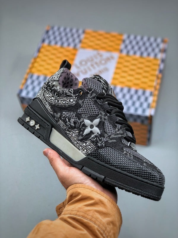 Skate Black Swarovski Monogran
