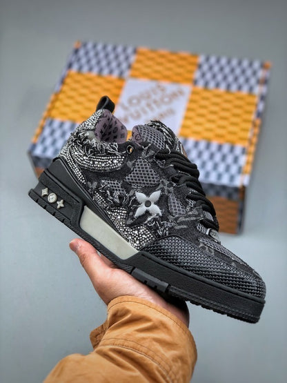 Skate Black Swarovski Monogran