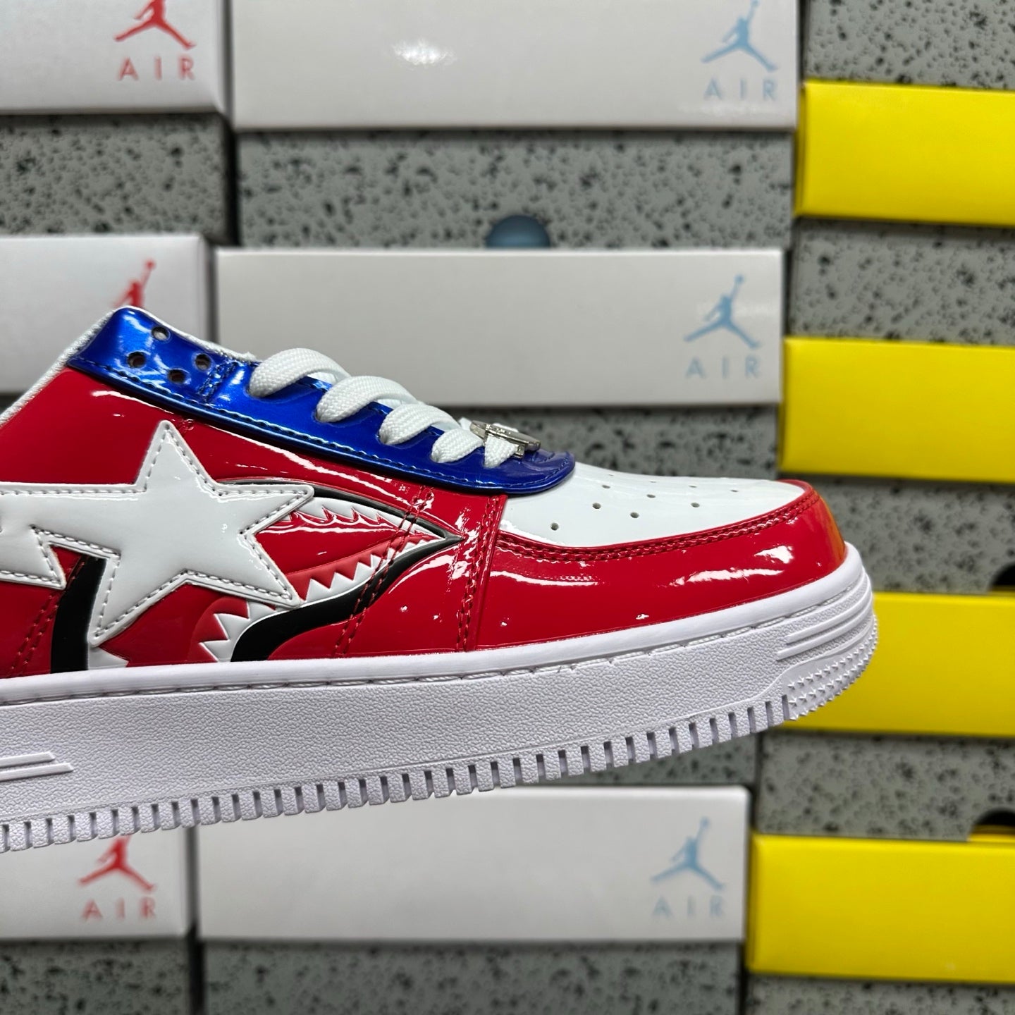 Bape STA Low Shark Face - Red