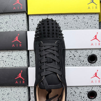 Cristhian Louboutin Vieira Spikes Black suede