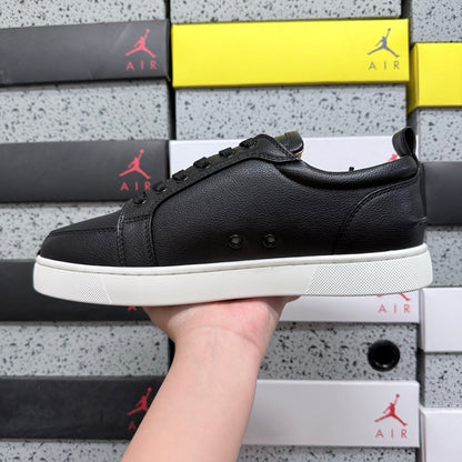 Christian Louboutin Louis Junior Strass Black White