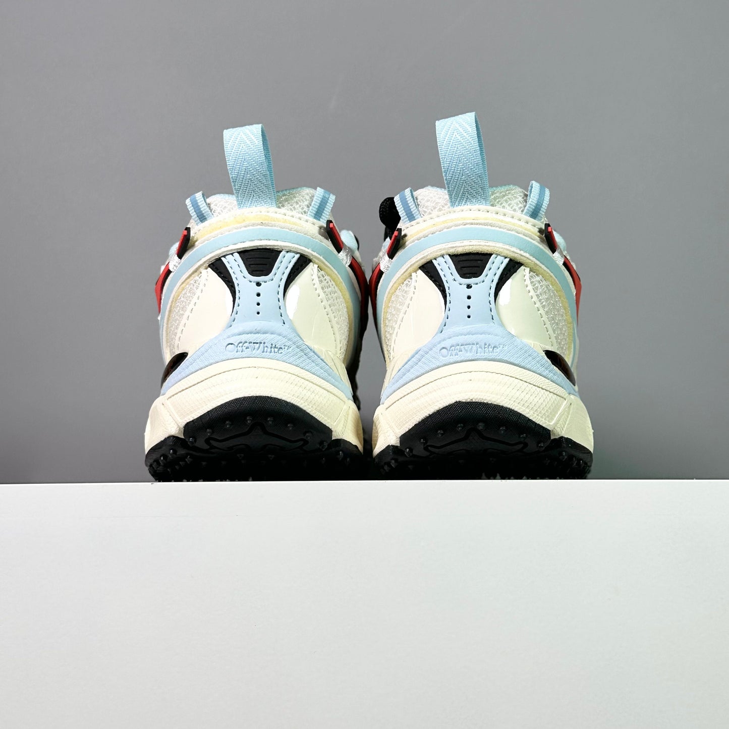 OF Be Right Back Powder Blue Coral Red