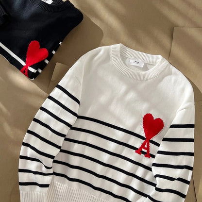 Ami De Coeur Striped Sweater