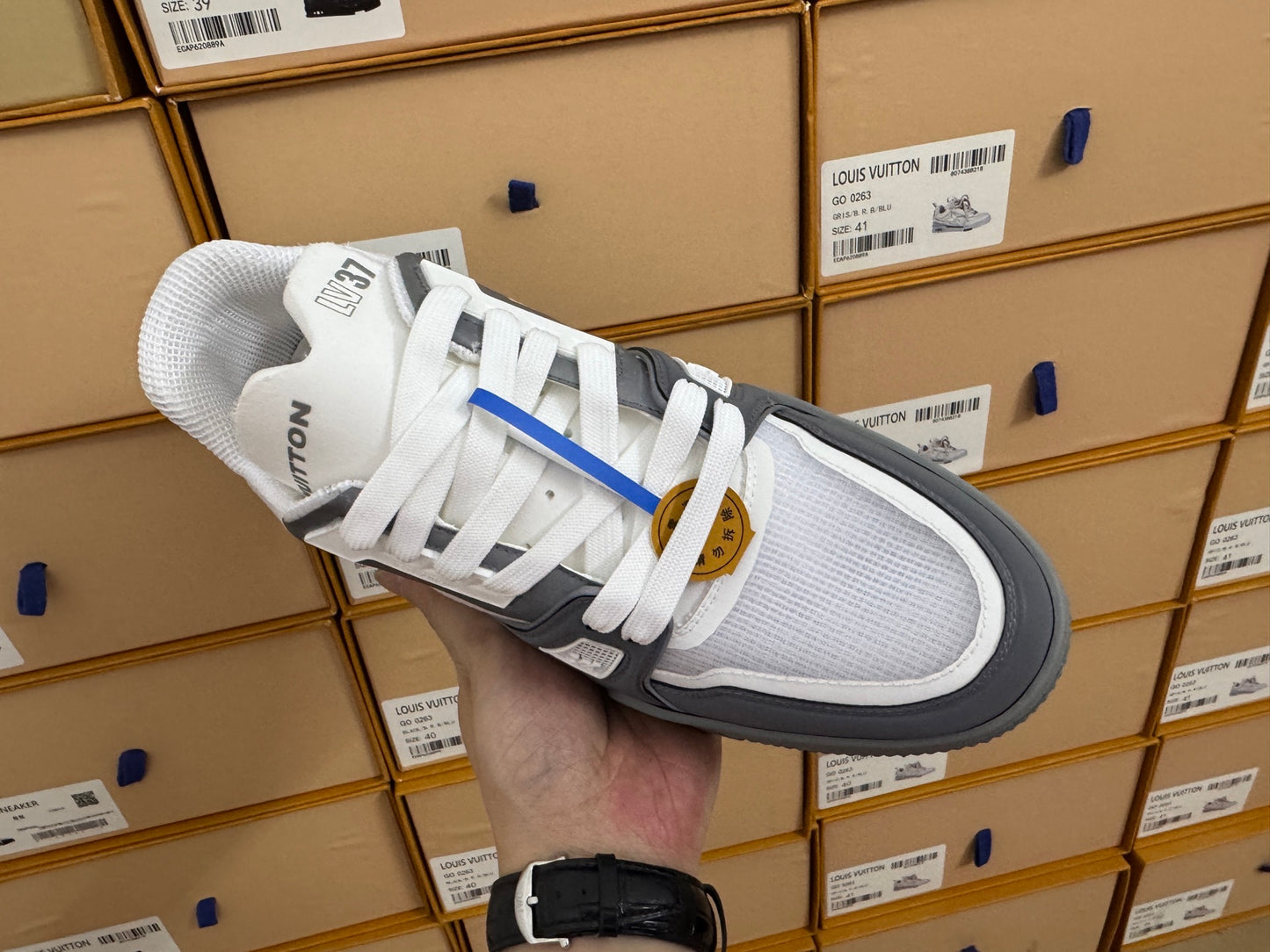 Trainer White and Gray