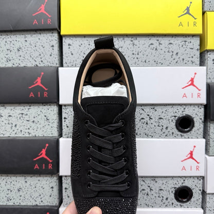 Christian Louboutin Louis Junior Strass Black