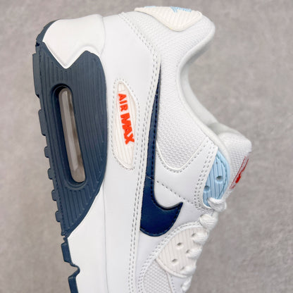 Air Max 90 White and Blue