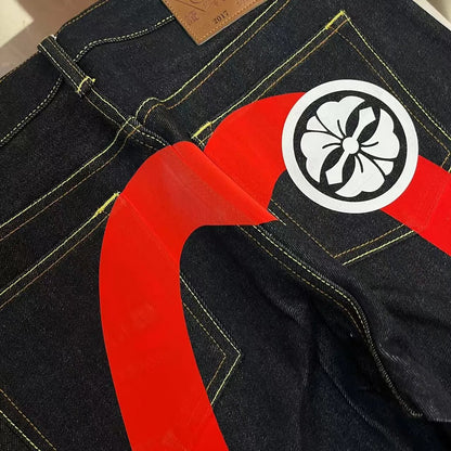 Evisu calça de ganga