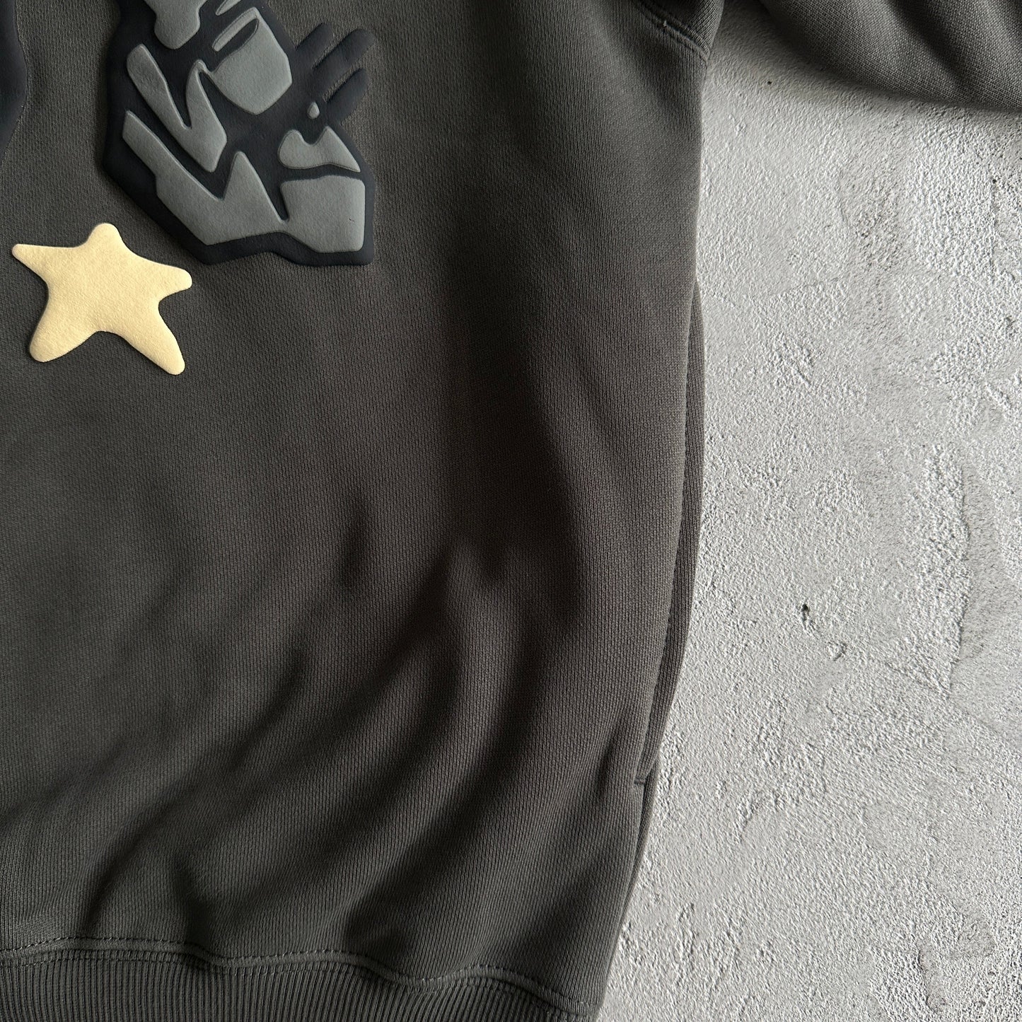 bpm wide leg beluga gray hoodie