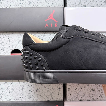 Cristhian Louboutin Vieira Spikes Black suede
