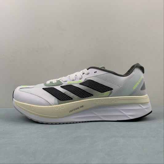 Adizero Boston 11 White Black