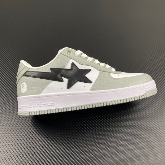 Bapesta Grey and White