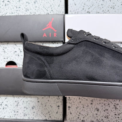 Christian Louboutin Louis Junior Strass Black Suede