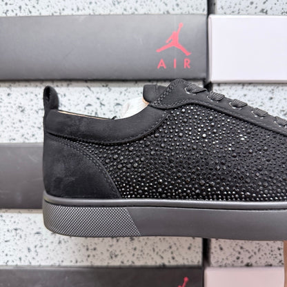 Christian Louboutin Louis Junior Strass Black