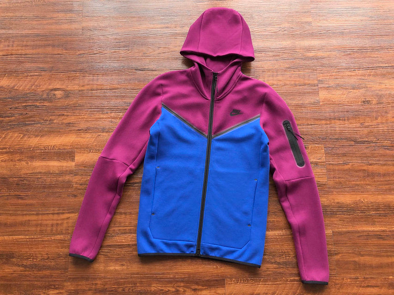 Conjunto Tech Fleece Roxo e Azul