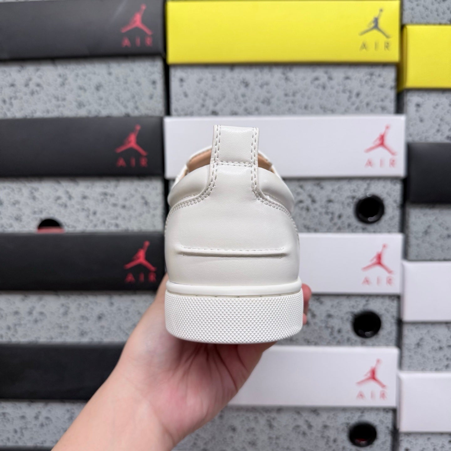 Christian Louboutin Louis Junior Strass White