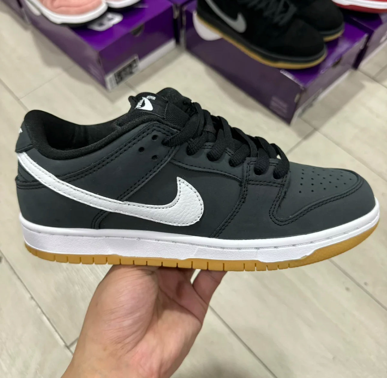 SB Dunk Low Black Gum