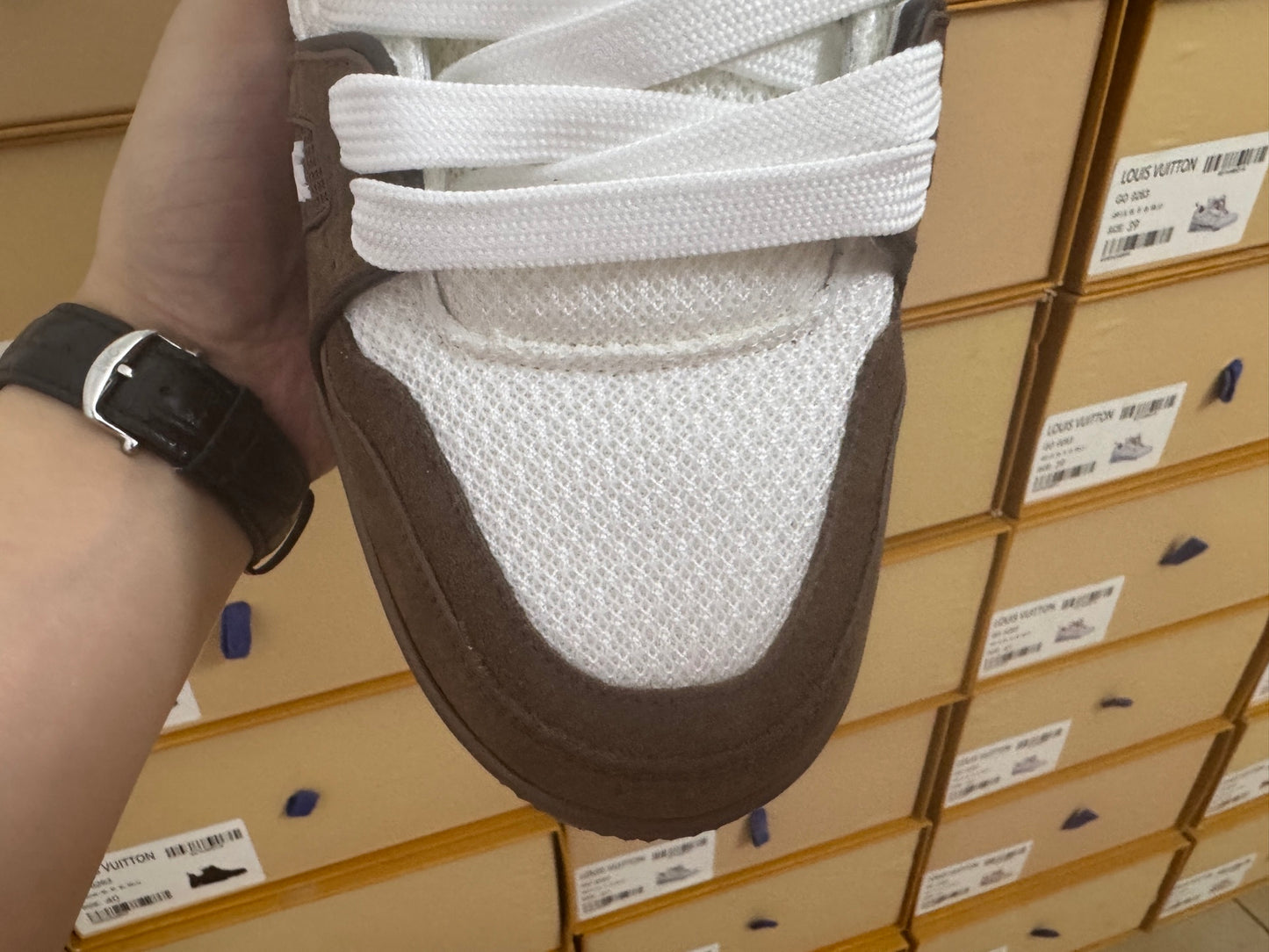 Trainer Brown and White