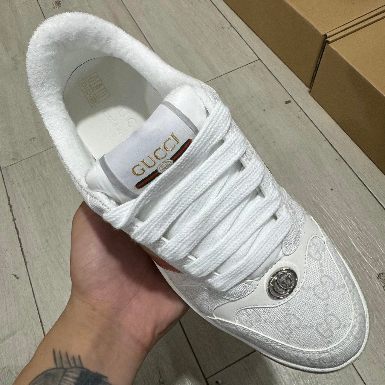 Gucci Screener GG White