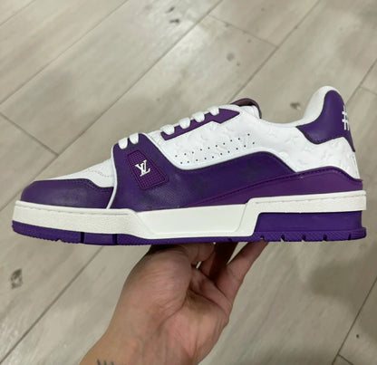 Louis Vuitton Trainer White and Purple