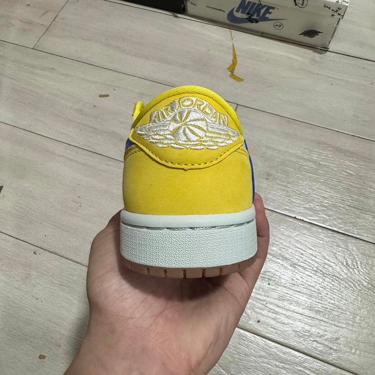 AJ1 Travis Canary