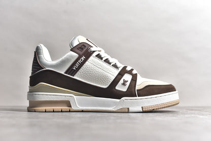Trainer White and Brown