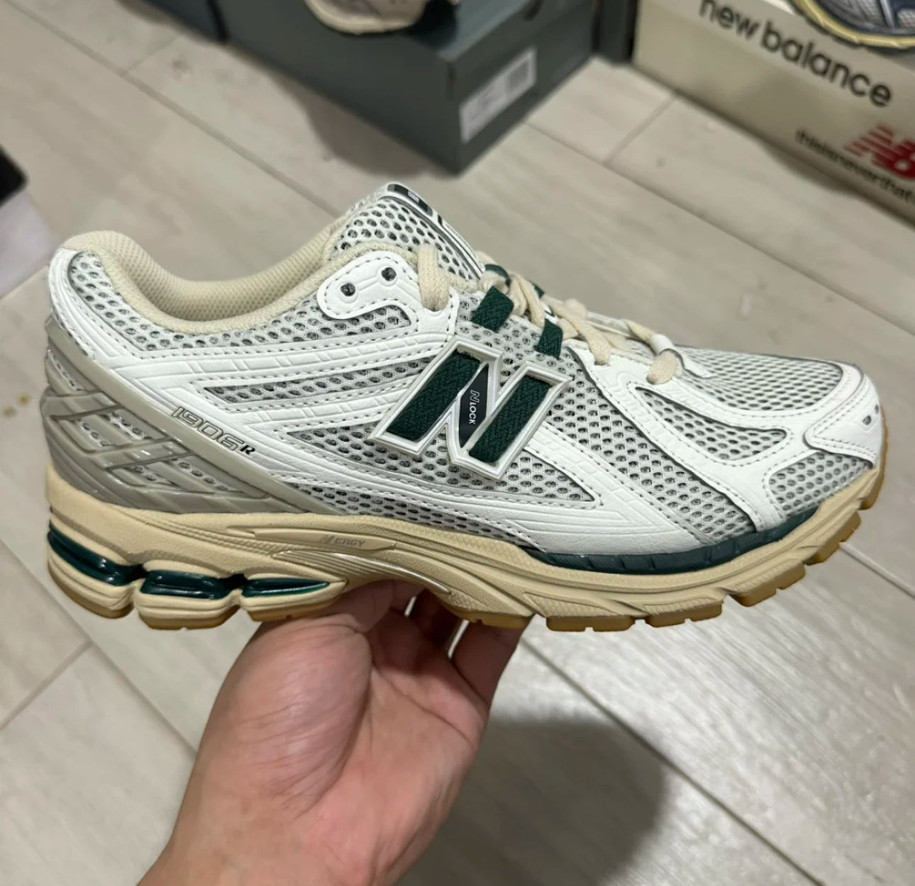 New Balance 1906R White and Green