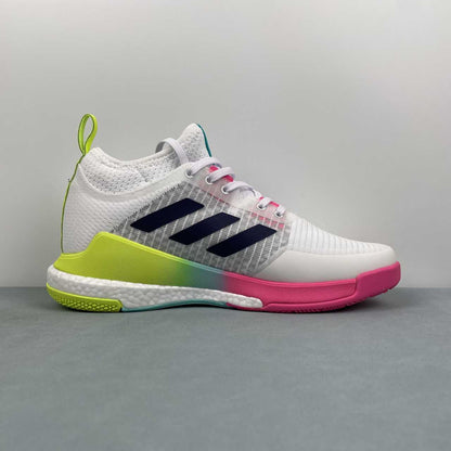 AD CrazyFlight Mid White Rose Fluorescente Green