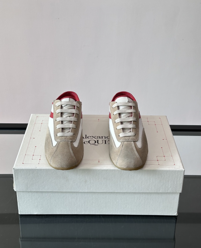 Alexander Mcqueen Boxe Beige/Red