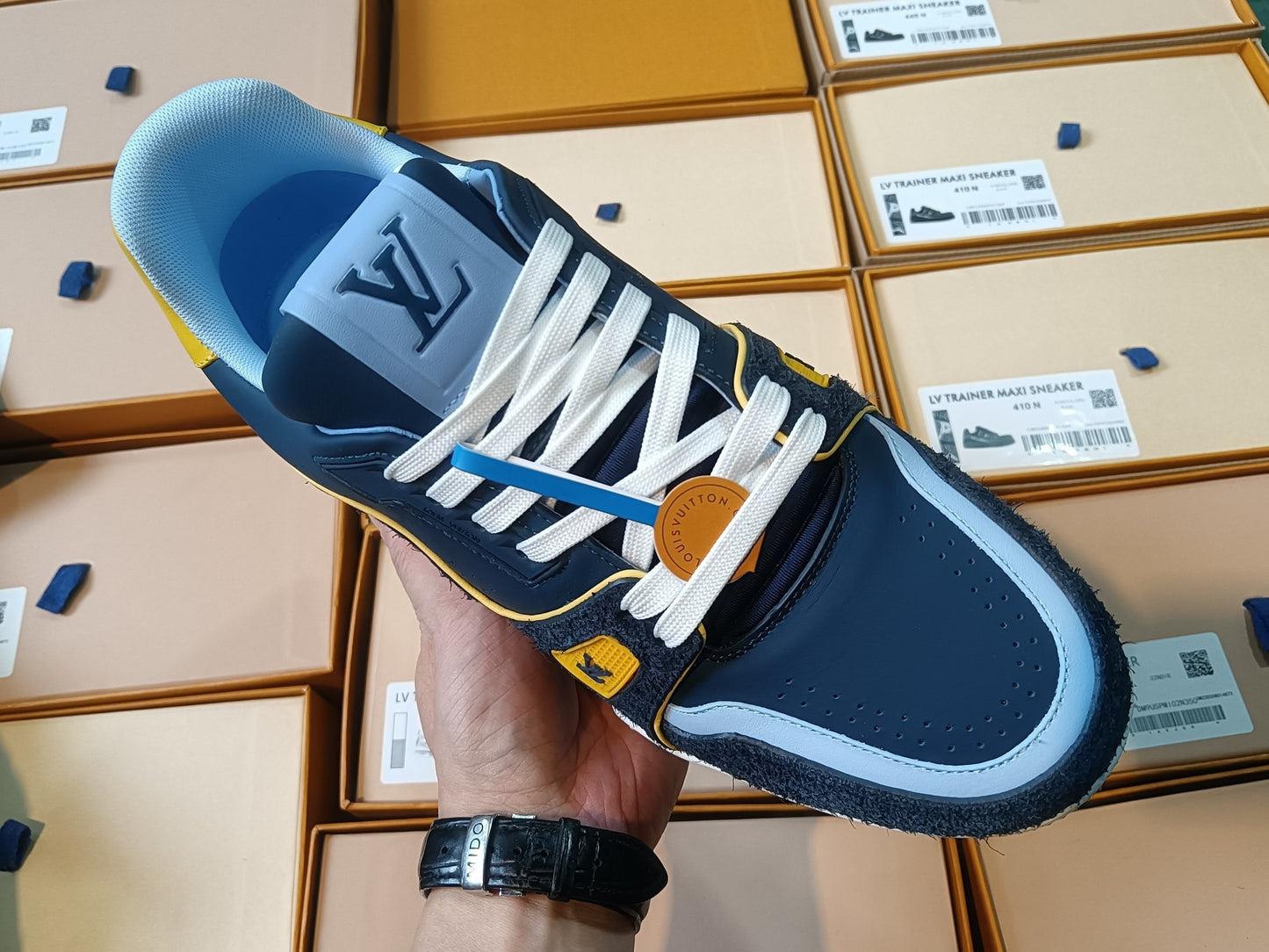 Trainer Navy and Yellow