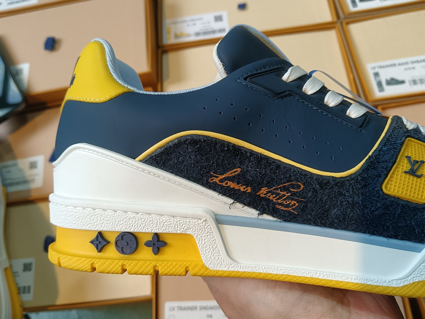 Trainer Navy and Yellow