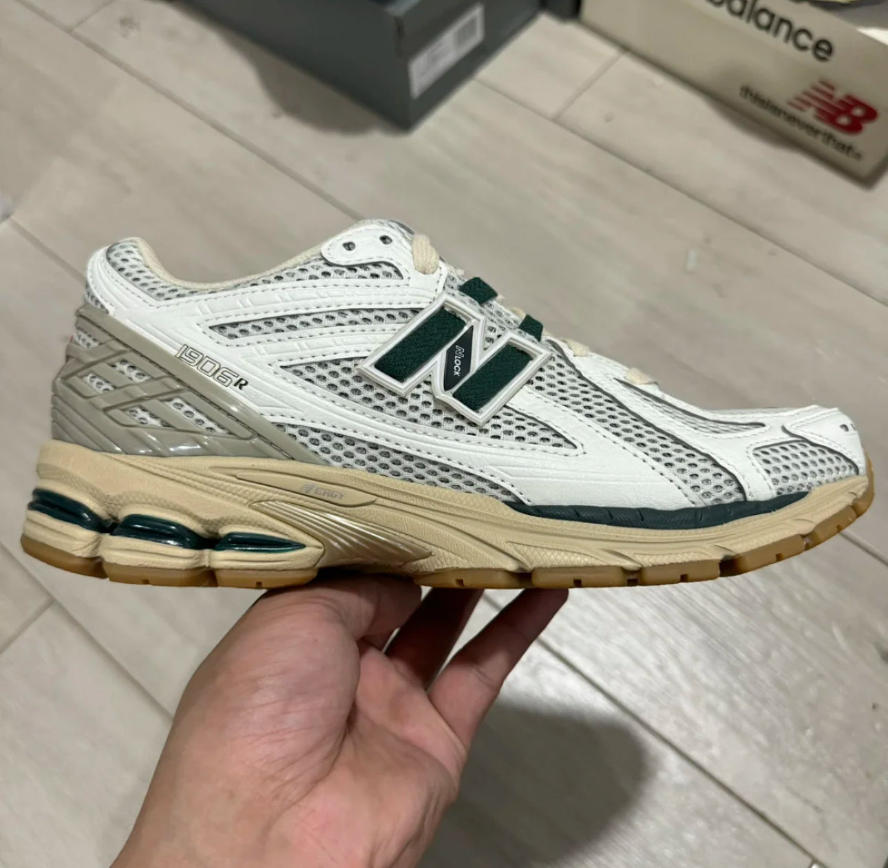 New Balance 1906R White and Green