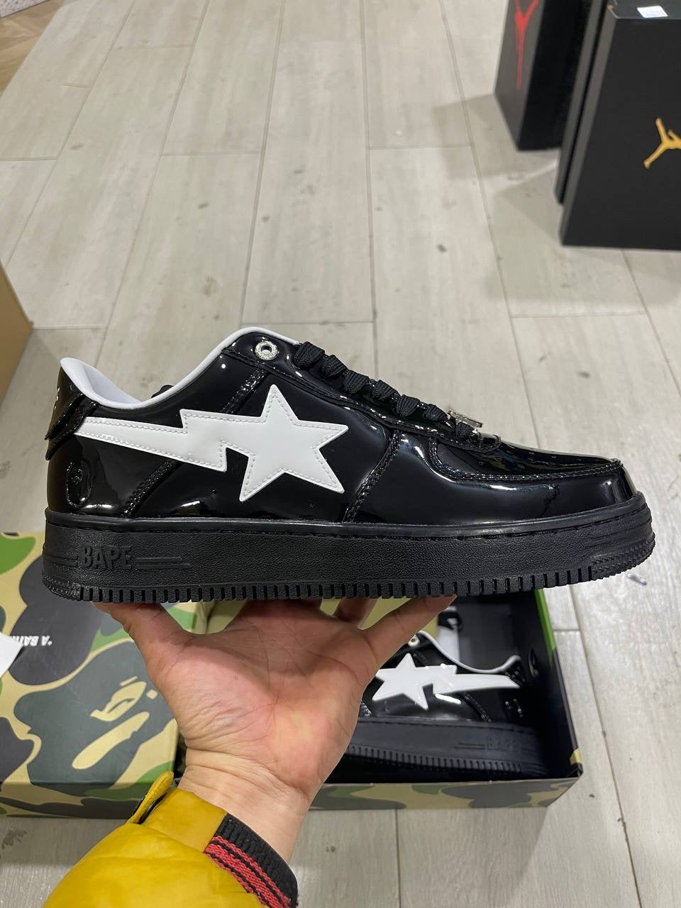 A Bathing Ape Bape Sta #2 Black Patent