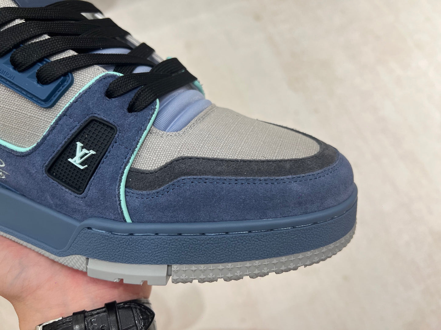 Trainer Blue and Gray
