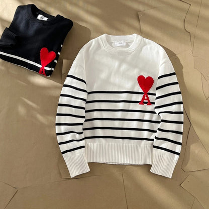 Ami De Coeur Striped Sweater