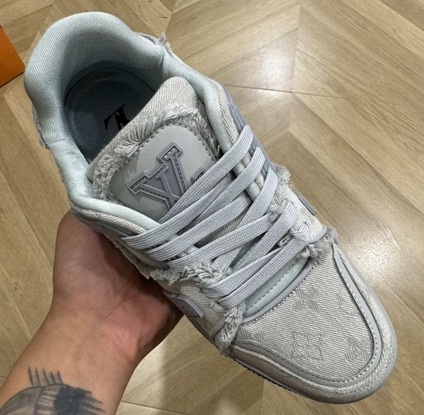 Louis Vuitton Trainer Jeans Grey