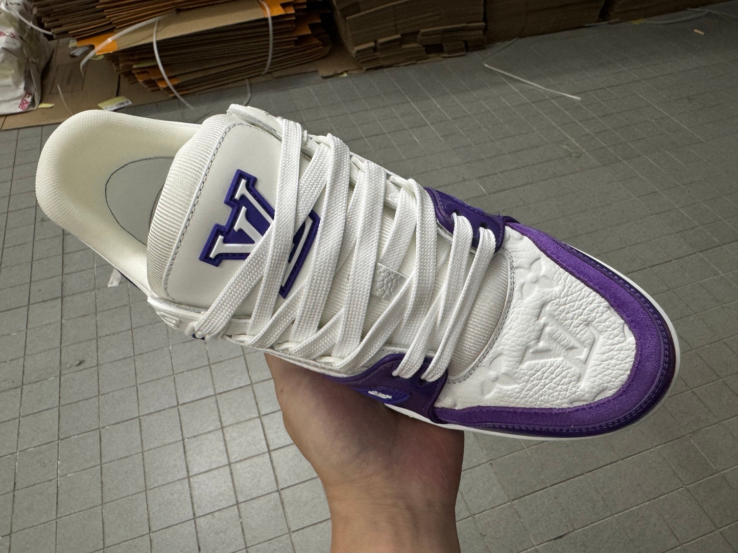 Trainer White and Purple