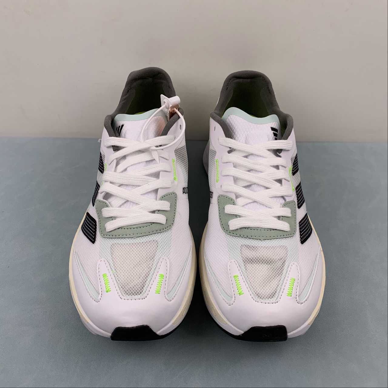 Adizero Boston 11 White Black