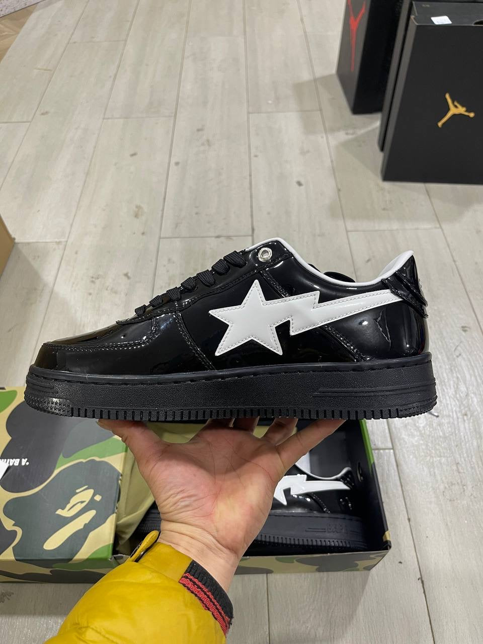 A Bathing Ape Bape Sta #2 Black Patent