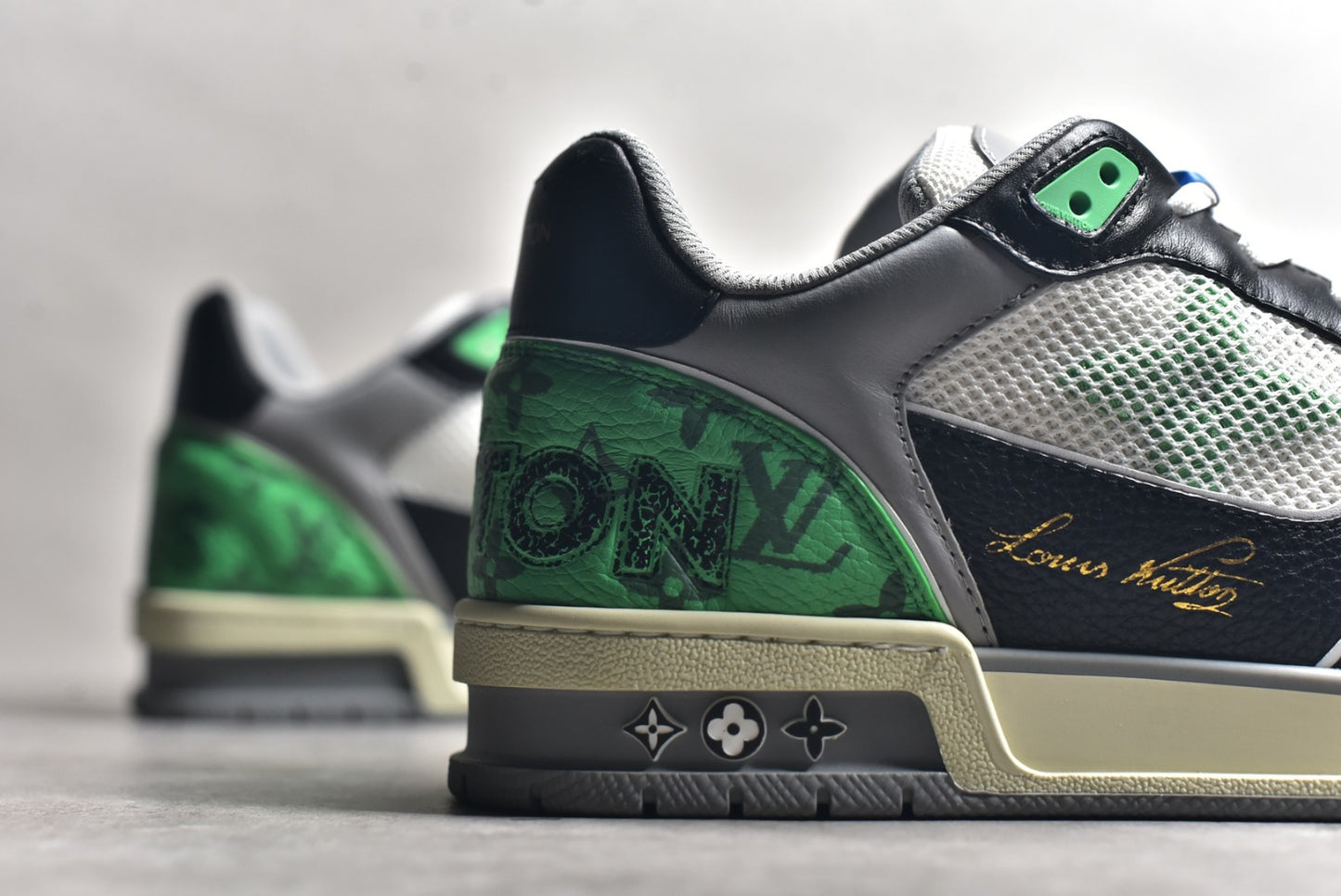 Trainer Gray and Green